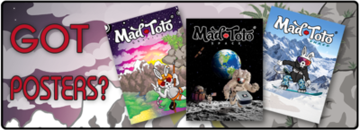 Mad Toto Action Packed Posters