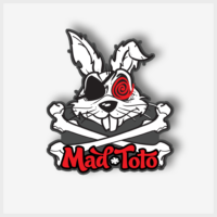 Mad Toto Skull N Bones Sticker