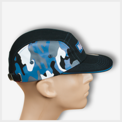 Mad Toto 5 Panel Hat - Blue Camo Right View 420 Apparel