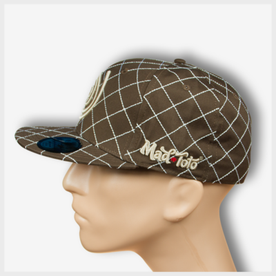 Mad Toto CrissCross Hat - Brown Left view 420 Apparel