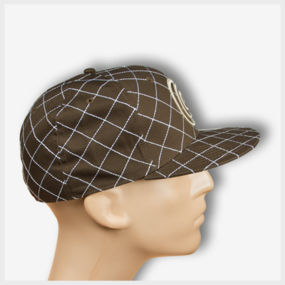 Mad Toto CrissCross Hat - Brown Right view 420 Apparel