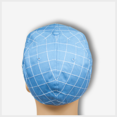 Mad Toto CrissCross Hat - Baby Blue Back view 420 Apparel