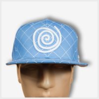Mad Toto CrissCross Hat - Baby Blue Front view 420 Apparel