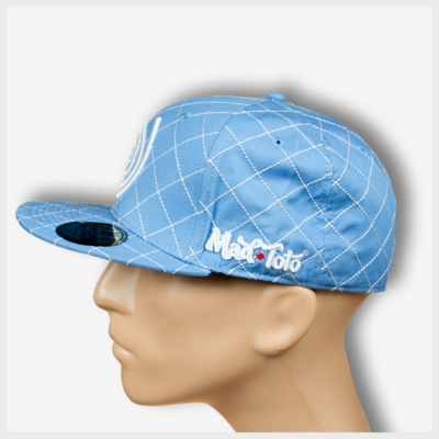 Mad Toto CrissCross Hat - Baby Blue Left view 420 Apparel