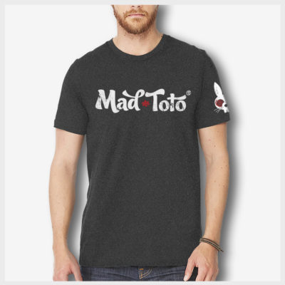 Distressed Logo T Shirt Front 420 Apparel by Mad Toto