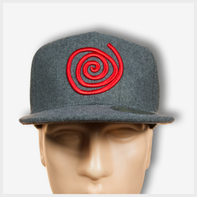 Mad Toto Grey Wool Flannel Fitted Hat Front View Mad Toto 420 Apparel