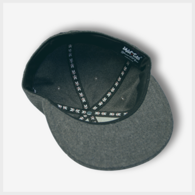 Mad Toto Grey Wool Flannel Fitted Hat Inside View Mad Toto 420 Apparel
