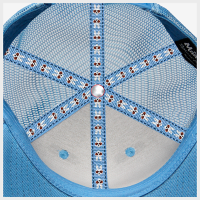 Toto MT Trucker Snapback Blue/White Inside View Mad Toto 420 Apparel
