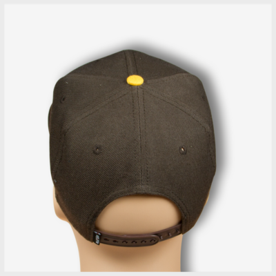 MT Brown/Gold Snapback Back View 420 Mad Toto Apparel