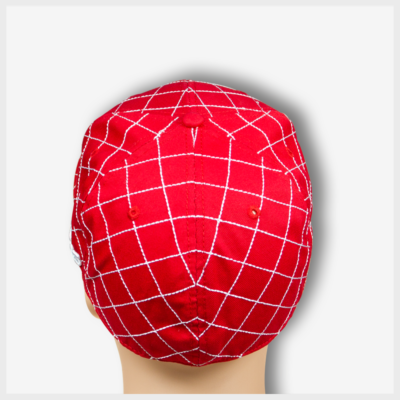 Mad Toto CrissCross Hat - Red Back view 420 Apparel