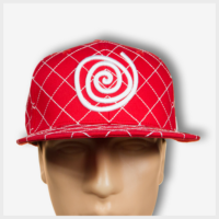 Mad Toto CrissCross Hat - Red Front view 420 Apparel