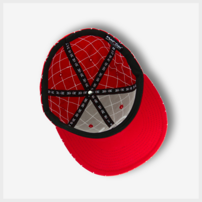 Mad Toto CrissCross Hat - Red Inside view 420 Apparel