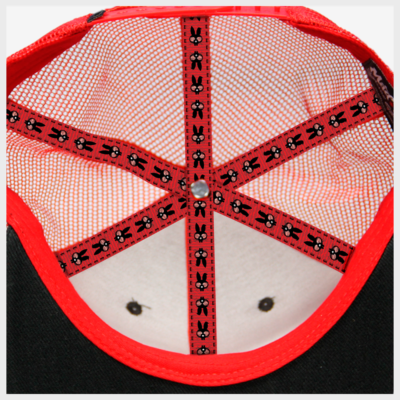 Toto Patch Trucker Snapback Red/Black Inside View Mad Toto 420 Apparel