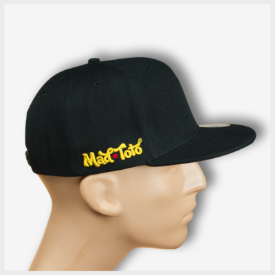 Toto Patch Snapback Black/Yellow Right View Mad Toto 420 Apparel