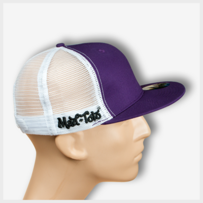 Toto Patch Trucker Snapback (Purple/White) Right View Mad Toto 420 Apparel